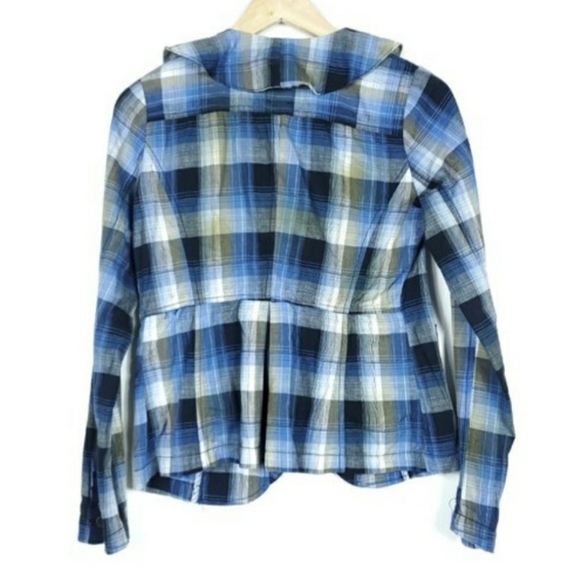 Free People Ruffled Plaid Shirt - Picture 4 of 9
